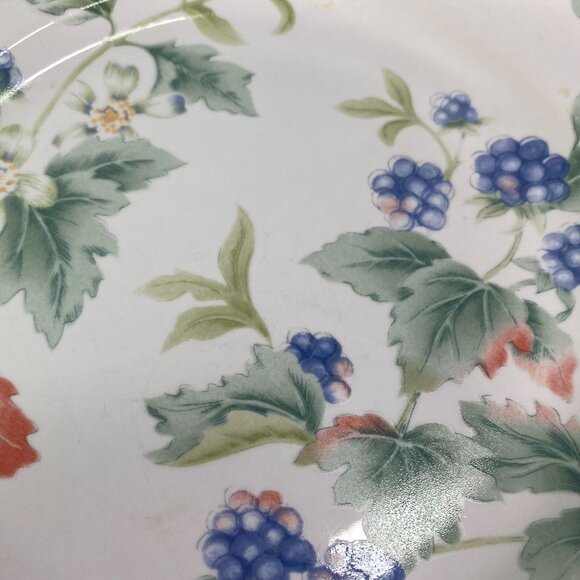 Vintage Julie Pople Avon COUNTRY FRUIT COLLECTION Porcelain Salad Plate Set 4 - Picture 12 of 16